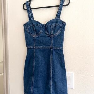 Reformation Nikki Bustier Denim Mini Dress NWT - Size 2